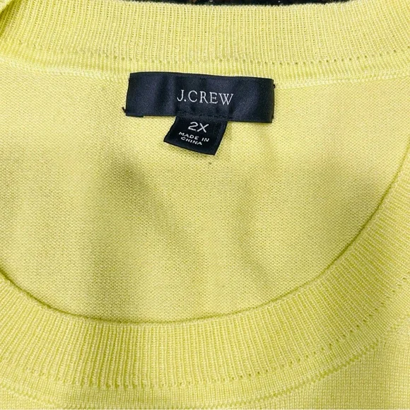 J Crew Short-sleeve silk blend crewneck sweater in 2XL - Picture 2 of 6